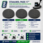 SD Staalwolpad Set 4 stuks – 17 inch / 432 mm