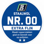 SD Staalwolpad Extra Fijn Nr. 00 – 17 inch / 432 mm