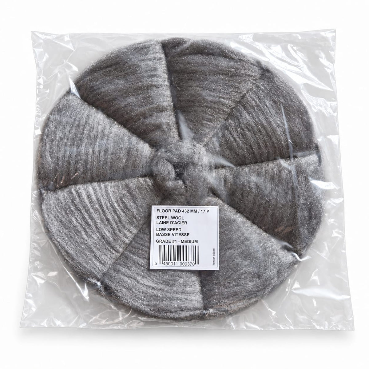 SD Staalwolpad Medium Nr.1 – 17 inch / 432 mm